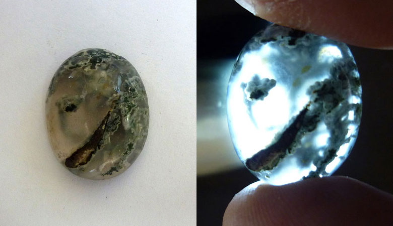 Indonesian Moss Agate Cab
