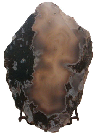 Translucent Indonesian Moss Agate slab