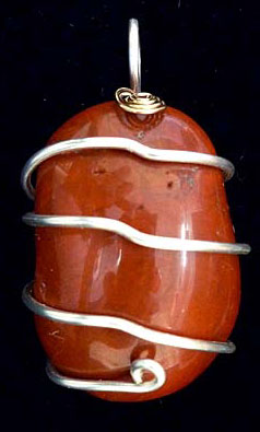 Red Jasper pendant from Indonesia
