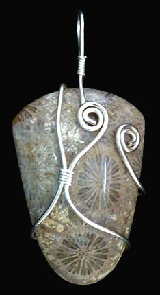 Fossil Coral Pendant