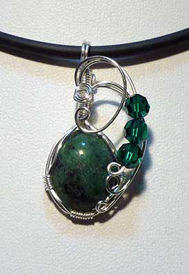 Chrysocolla pendant
